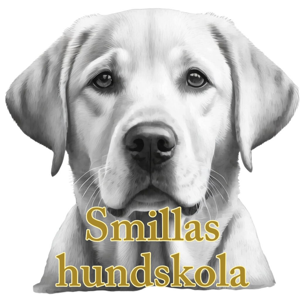 Logotype Smillas hundskola. 